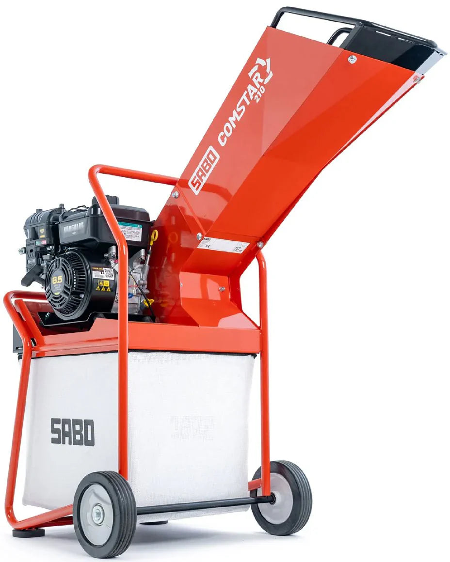 Sabo Benzin-Häcksler Comstar 210 Gartenhäcksler mit Fangkorb